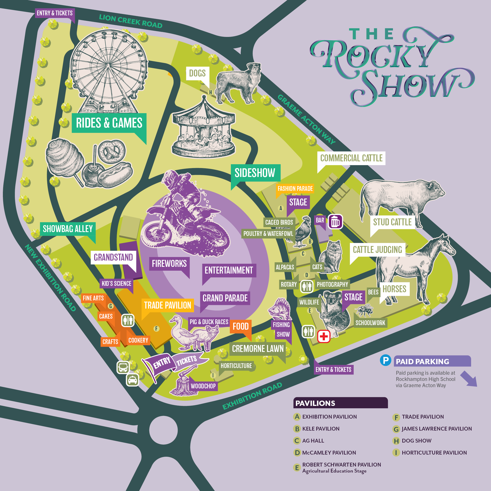 Map Rockhampton Show